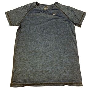 Nike Dri-FIT CLIMACOOL Heather Grey/Blue Performance T-Shirt (M)
